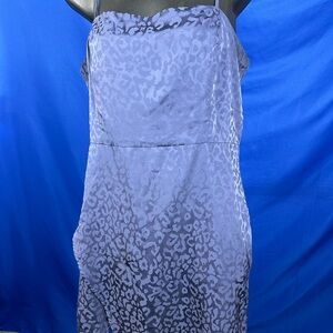 Forever21 Blue-Gray Leopard Print Mini Dress